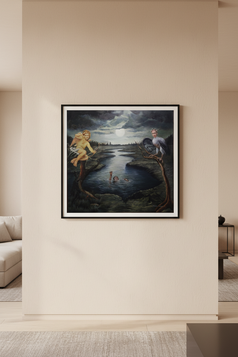 Ahogo En El Amor – Print enmarcado en pared